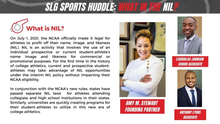 SLG SPORTS HUDDLE #1 WHAT IN THE NIL?